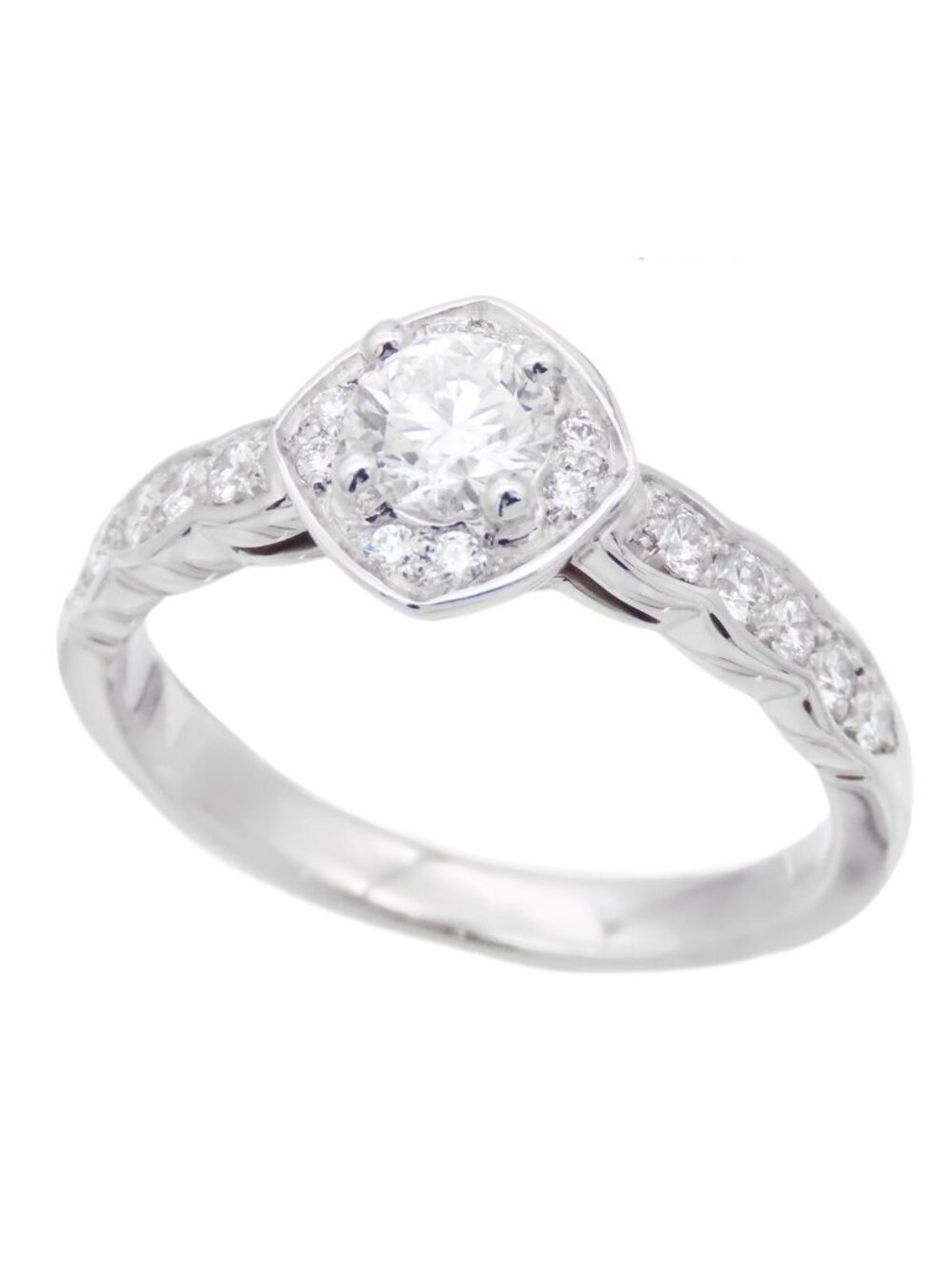 Chanel Coco Crush Ring Platinum Diamond Engagement D